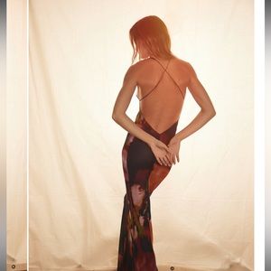 Inspired hand made - Rat and Boa Paola floral backless dress